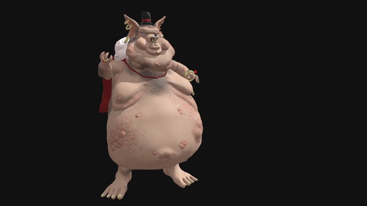 Fat Rat 3D Model