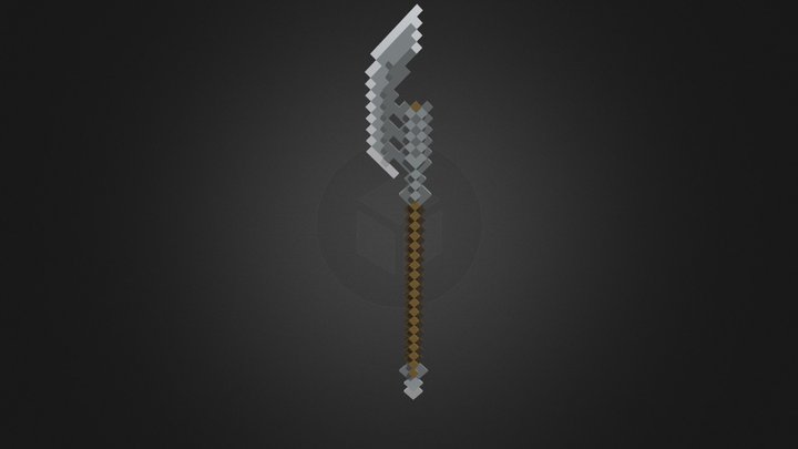 Minecraft iron spear 3D Model