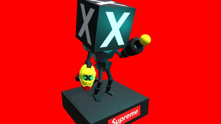 (FREE) X- Supreme Robot 3D Model