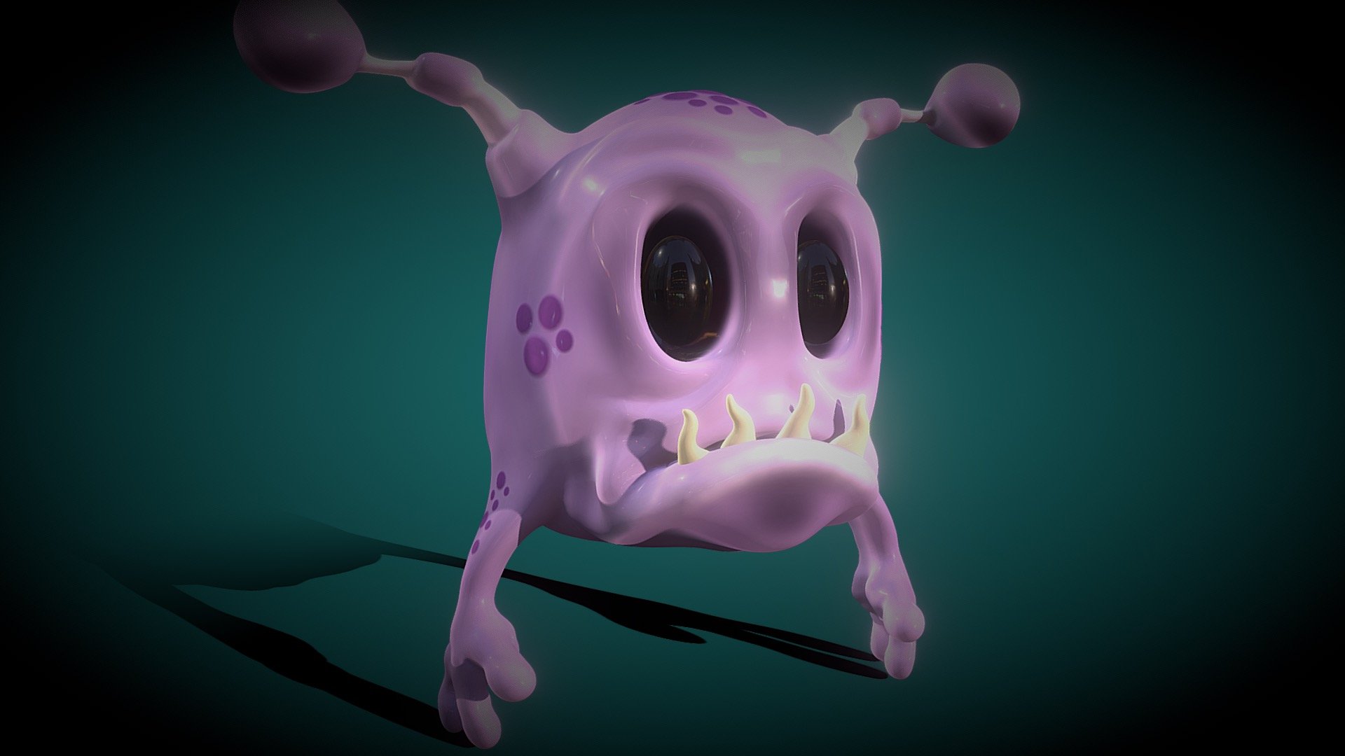 Purple Creature - Download Free 3d Model By Alan Balodi (@uistudios 