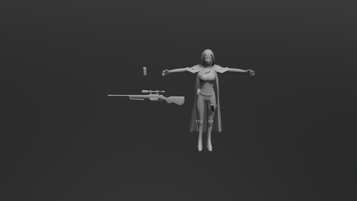 Eu Sniper 3D Model