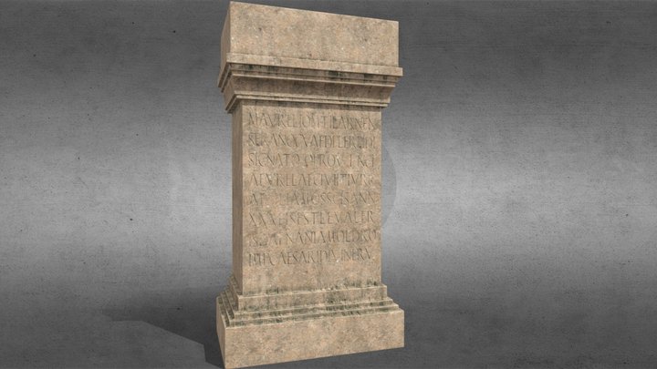 Roman Stele in Pupput 3D Model