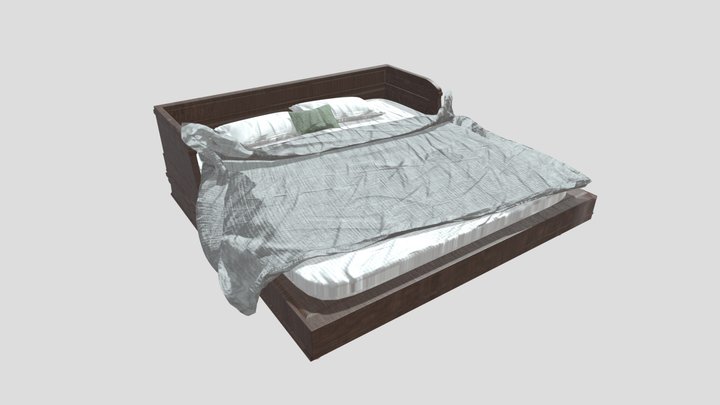 Egyptian Bed 3D Model
