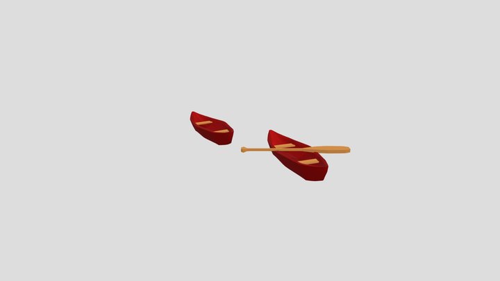 Canoes 3D Model