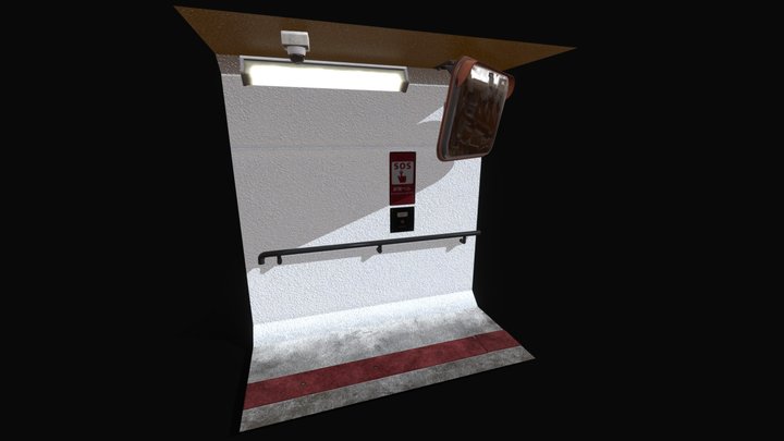 地下歩道 3D Model