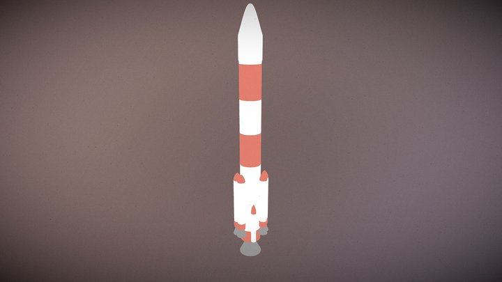PSLV Rocket Model 3D Model