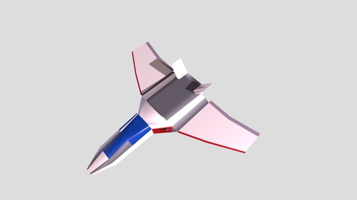 Airplane Low Poly 3D Model