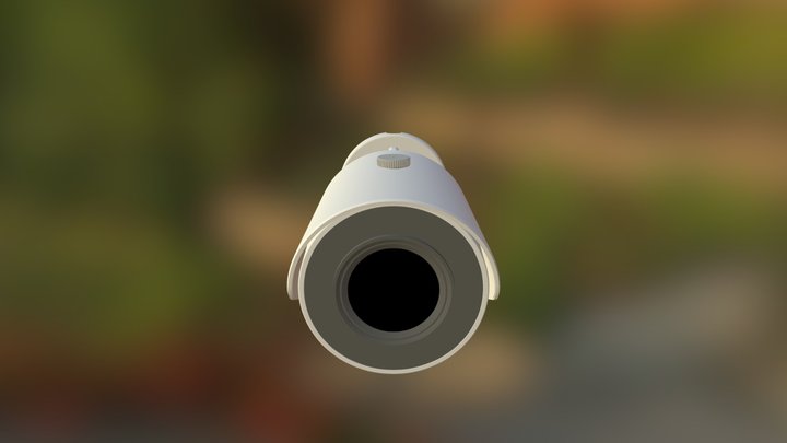 Mini Bullet with Integrated Bracket 3D Model