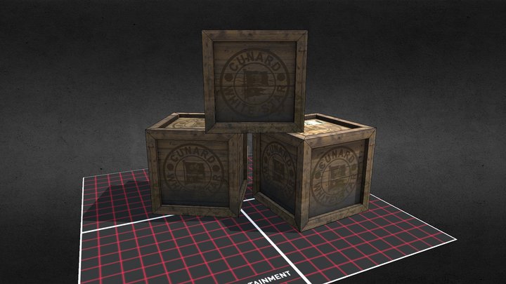 Shipping Crate 3D Model