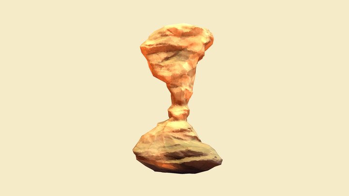 Stilyzed Game Ready Desert Rock 6 3D Model
