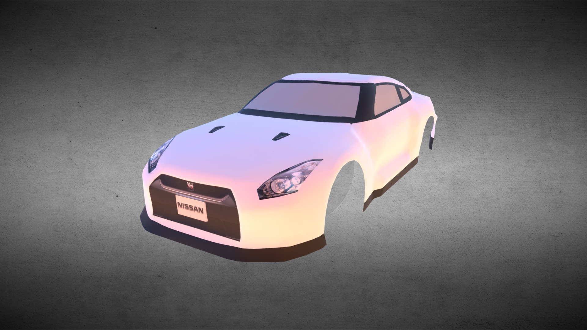 Nissan GTR 35 2009 (Small update+Simple texture) - 3D model by Avinay ...