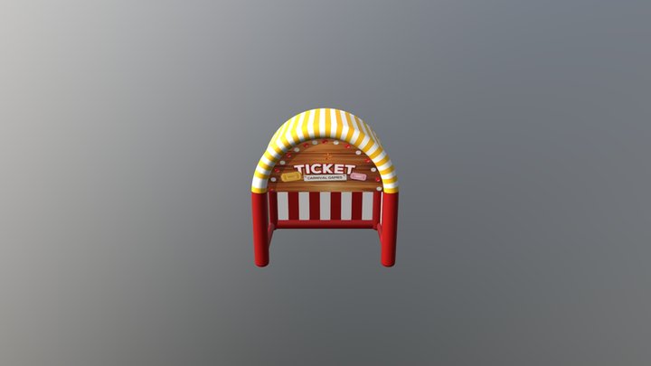 Tienda Kiosko Inflable 3D Model