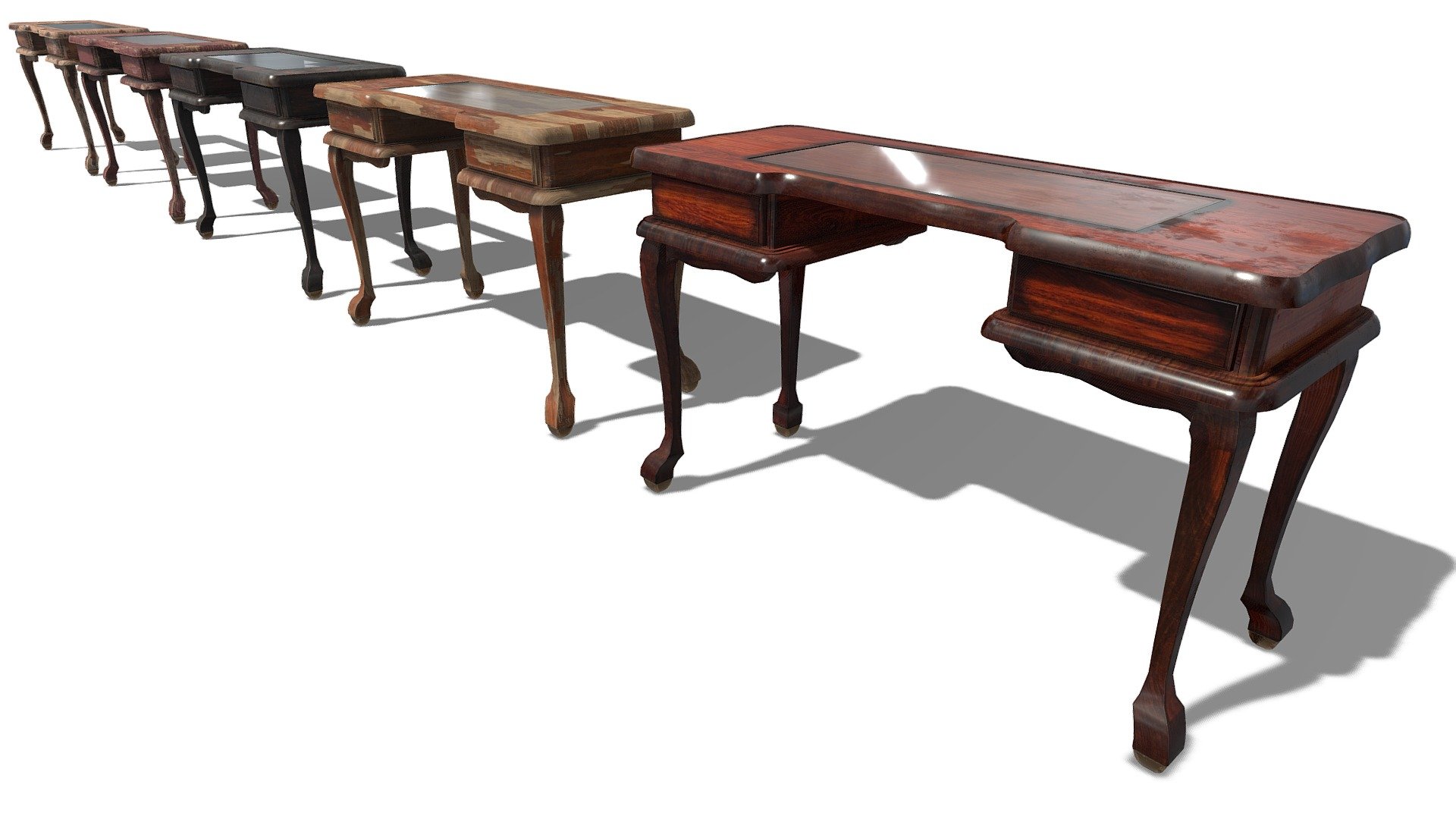 Antique Desks - Buy Royalty Free 3D model by Studio Lab (@studiolab.dev ...