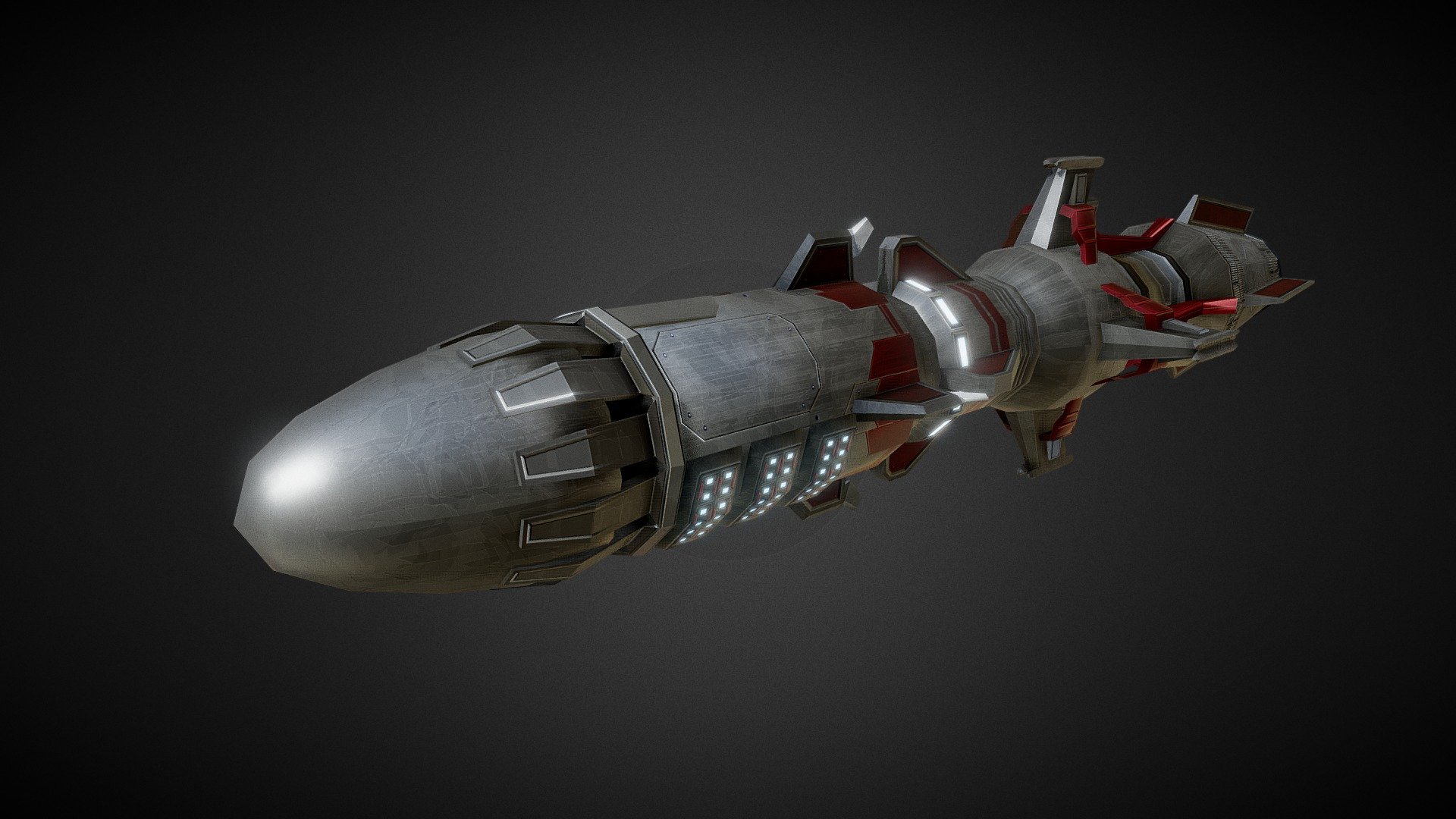 Sci-fi Rocket missile 09 (Heavy)
