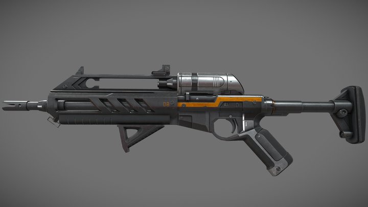 Guard Rifle 3D Model