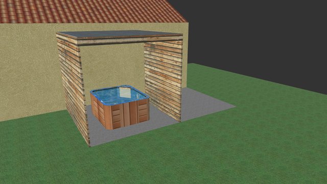 spa sous abris 3D Model