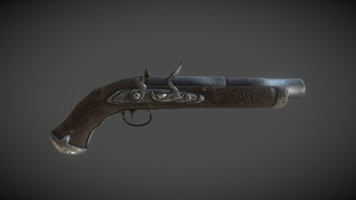 Hunter Gun 3D Model