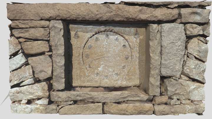 The clock stone in the Old Goor mosque 3D Model