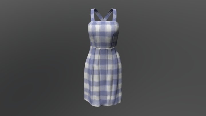 Plaid Dress 3D Model
