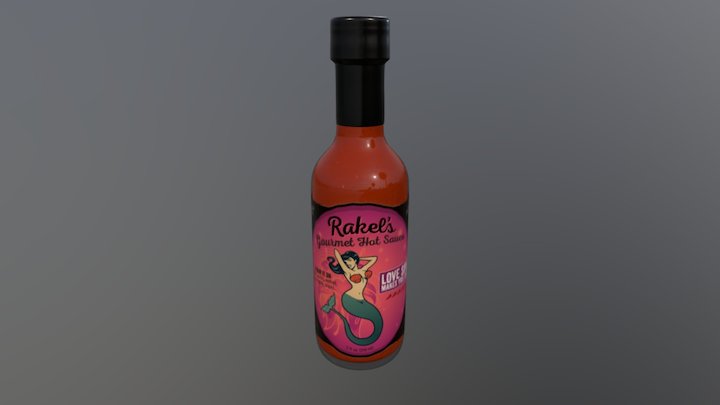 Rakel's Gourmet Hot Sauce Love Spice 3D Model