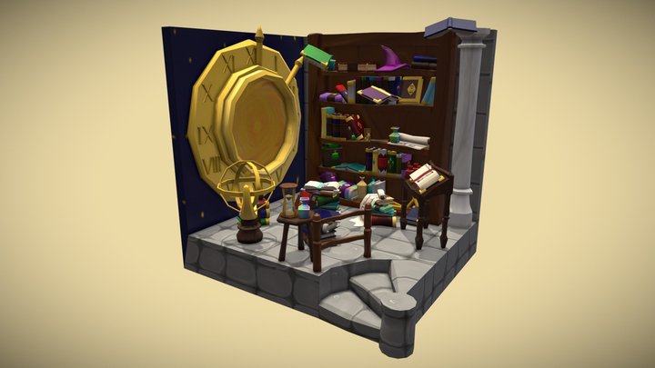 Chronomancers study 3D Model