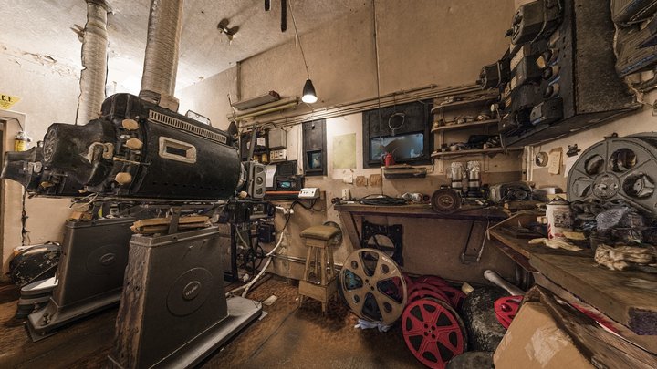 Projection room full photogrammetry scan 3D Model