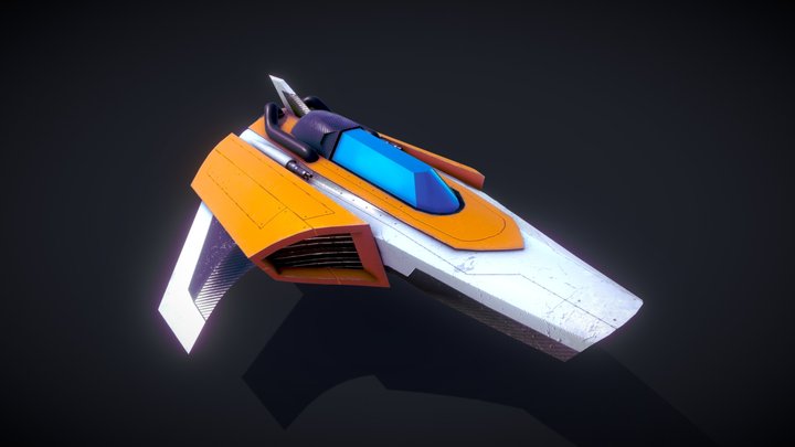 Racing ship 3D Model