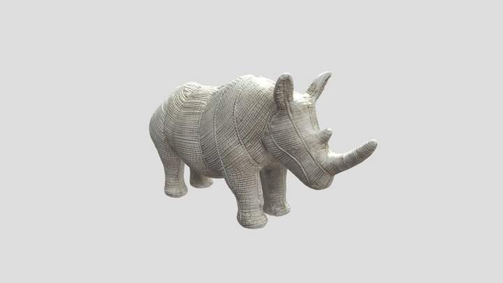 Rhinoceros Figure 3D Model