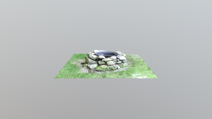 Stone Fire Pit 3D Model