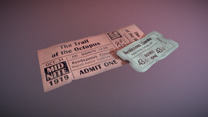 Movie Tickets 3D Model