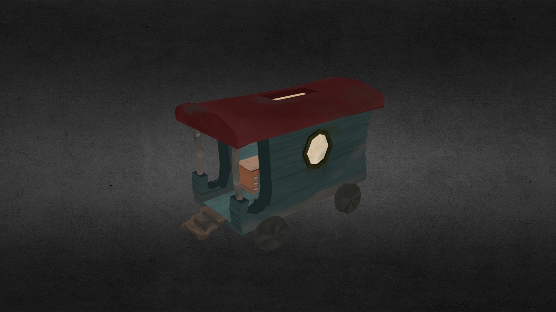 Old circus wagon - 3D model by KaidanKay [7cd695a] - Sketchfab