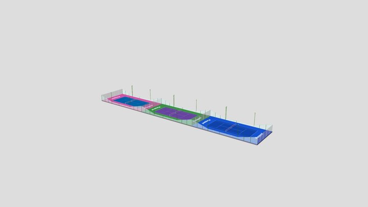 Tennis Court 3D Model