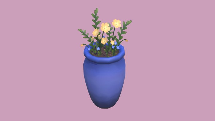 flower pot wip! 3D Model