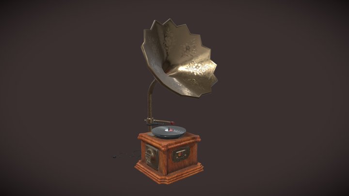 Tocadiscos - Fonógrafo 3D Model