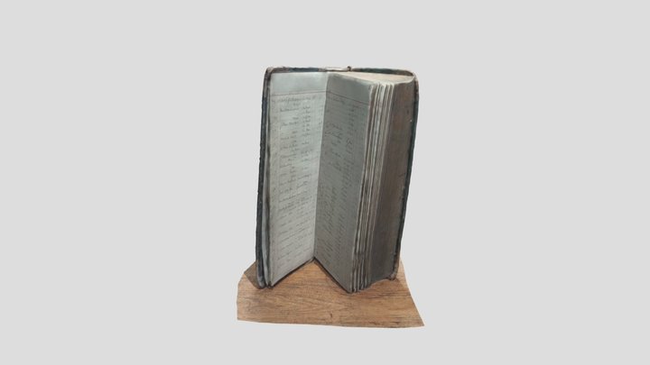 Llangollen Mill Accounts Ledger 3D Model