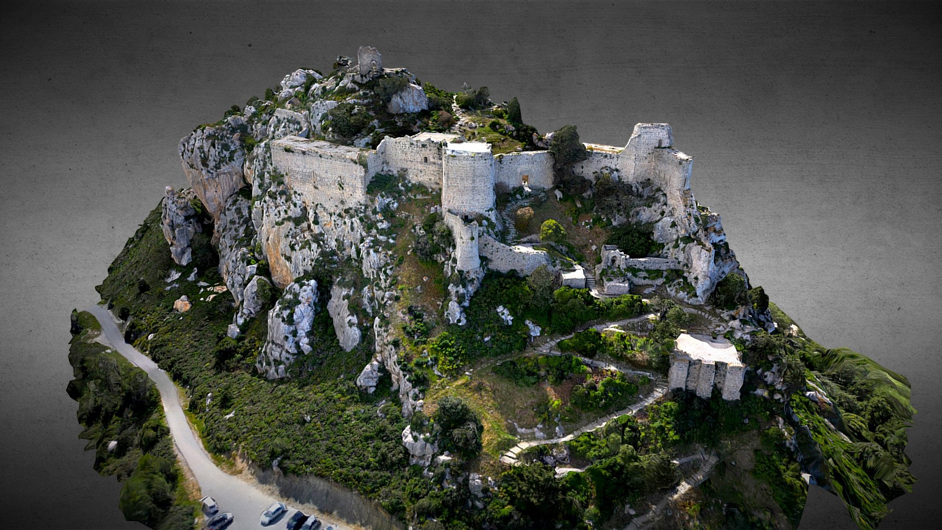 Kantara Castle - North Cyprus - 3D model by Shaban Hafizsalim ...