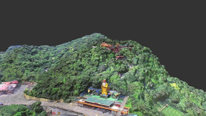 烘爐地 南山福德宮 3D Model