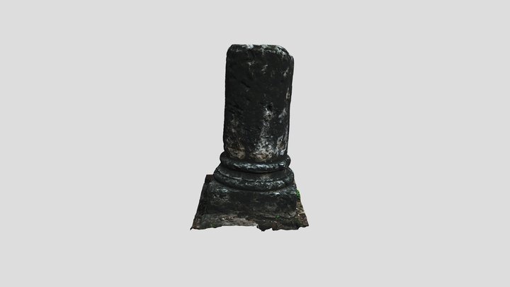 Columna Ruinas Hospital San Nicolás de Bari 3D Model