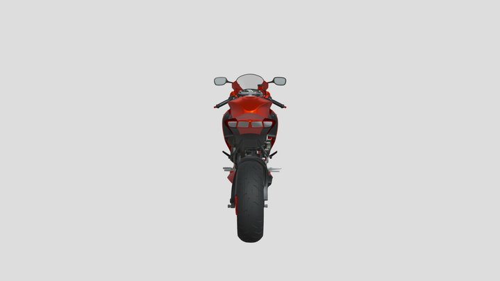 custom_Suzuki_motorcycle 3D Model