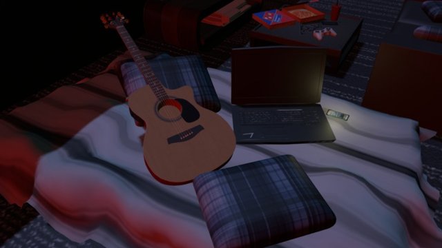 Man's Hangout Room - Set Dressing 3D Model