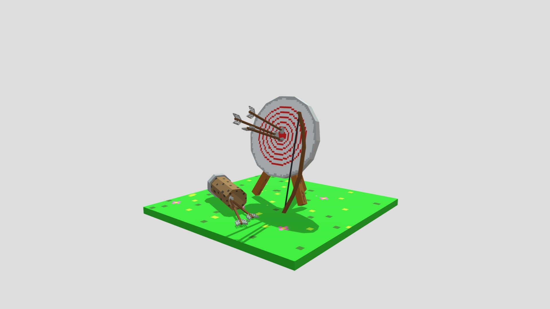 Bow & Target Download Free 3D model by Mahdi Nazeri