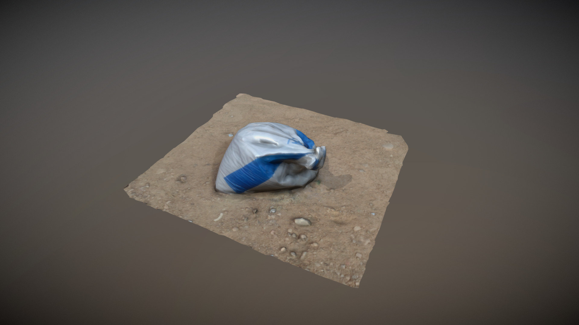 photogrammetry plastic bag low poly