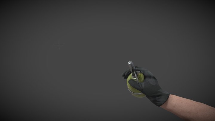 Modern Animated FPS Weapons - Grenade 3D Model
