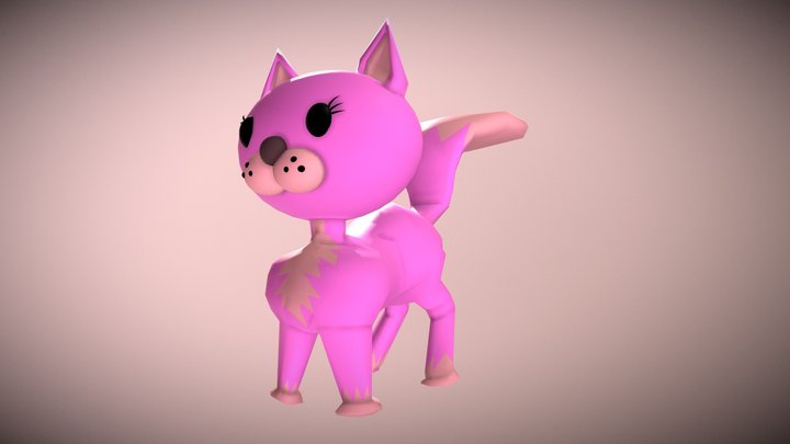 Lowpoly Cat 3D Model