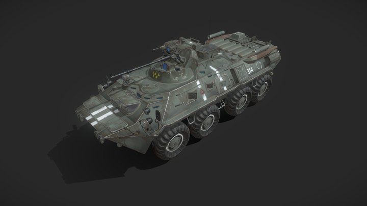 BTR-82 APC 3D Model
