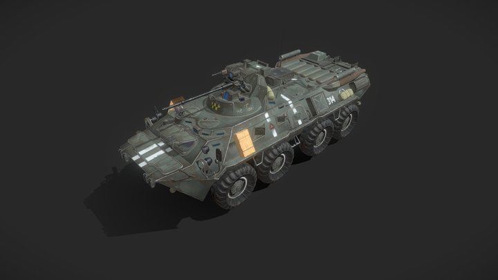 BTR-82 APC 3D Model