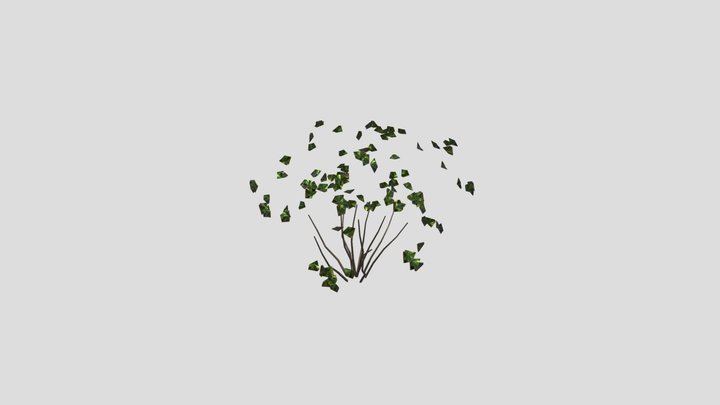 Simple Summer Bush Game Ready – Free 3D Model STL