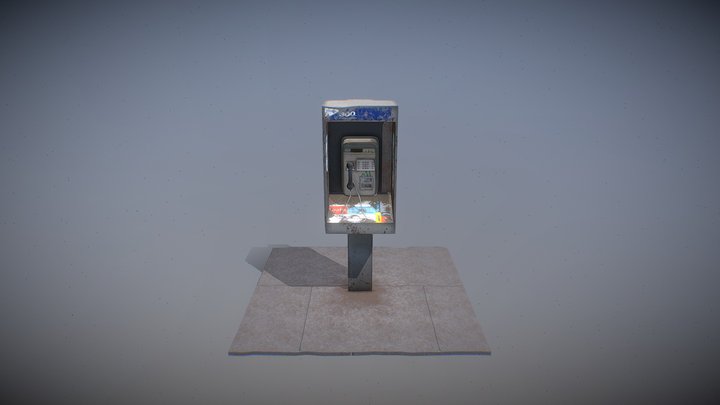 Phone Booth 3D Model