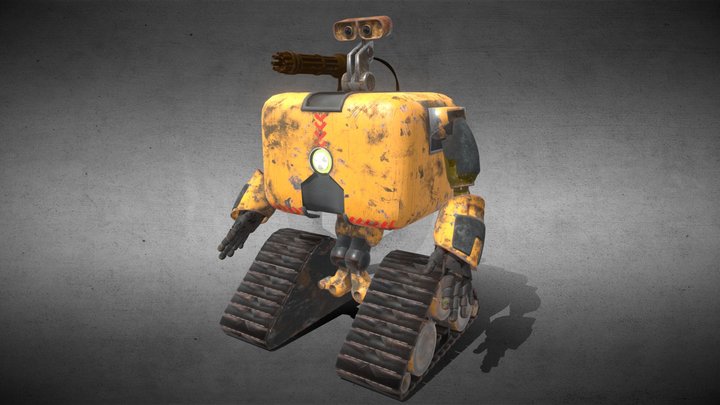 WALL E 2.0 - Ultimate Futuristic Robot Model 3D Model