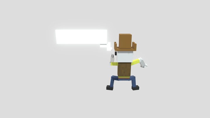 Otis The Cowboy Pew Pew 3D Model